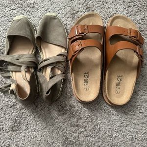 sandals size 7 bundle